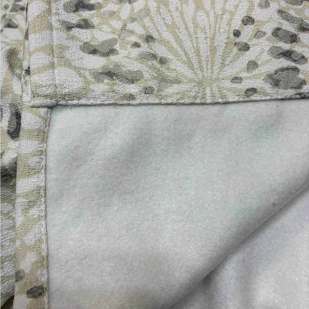 Floral Patterned Curtains 36.5” W x 82” L